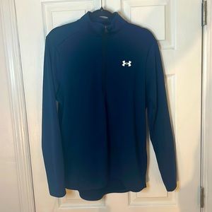 Men’s Under armour medium navy quarter zip pullover sweater